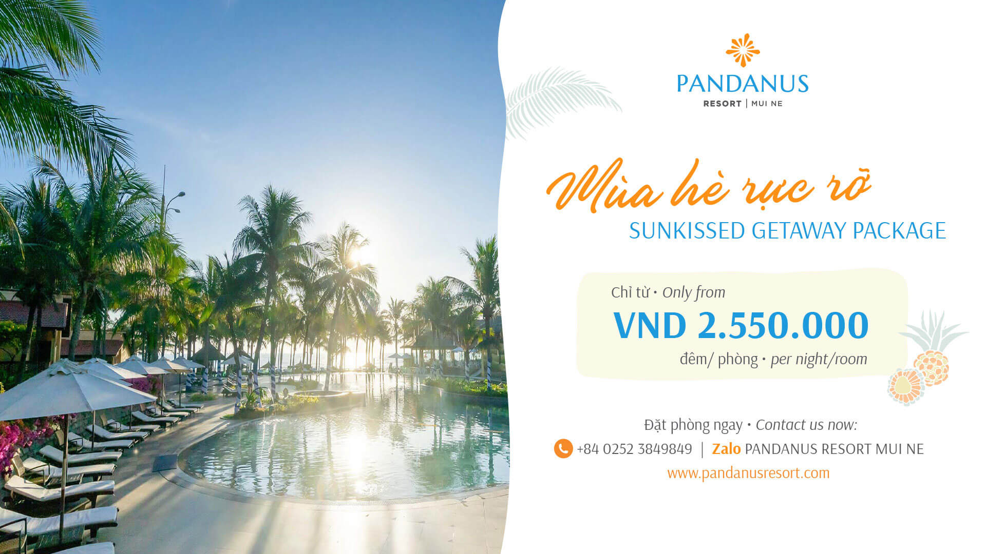 Gói nghỉ dưỡng Mùa Hè Rực Rỡ | Sunkissed Getaway Package