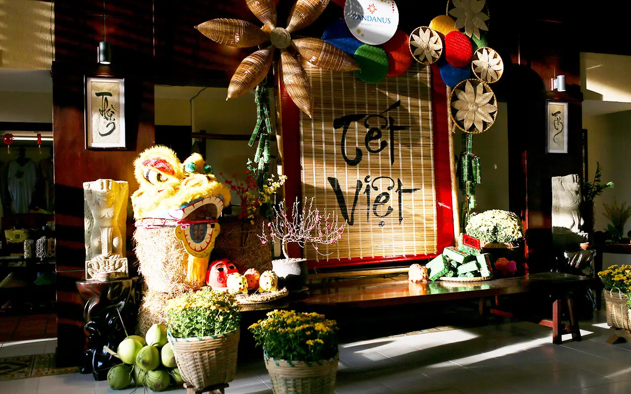 Immerse yourself in the vibrant New Year atmosphere at Pandanus Resort! Cùng hòa mình vào không khí rộn ràng đón Xuân Bính Ngọ 2026 tại Pandanus Resort.